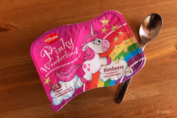 Einhorn Trend - Joghurt "Pinky Wonderland" von Milbona (Lidl)