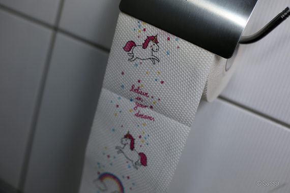 Einhorn Toilettenpapier von gut & günstig (Edeka)