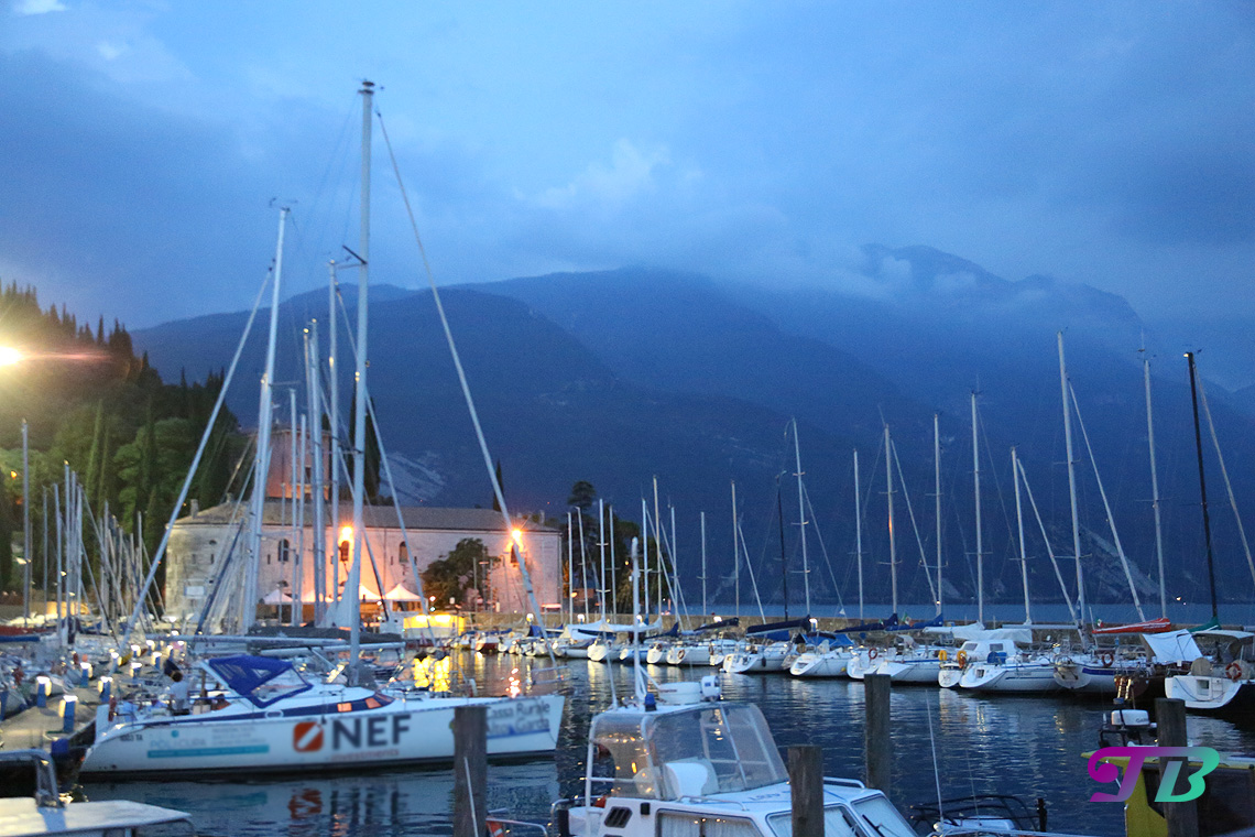 Italien Gardasee Riva Boote Hafen