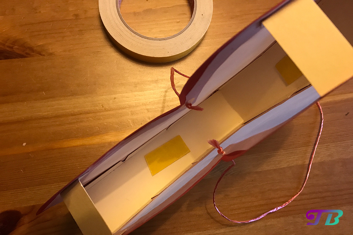 DIY Lastminute Lampion Herz Klebeflächen LED-Lichter