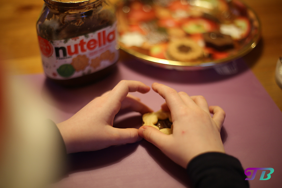 DIY Plätzchen Butterplätzchen gefüllt mit Nutella
