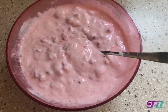 Erdbeer Joghurt DIY fertig