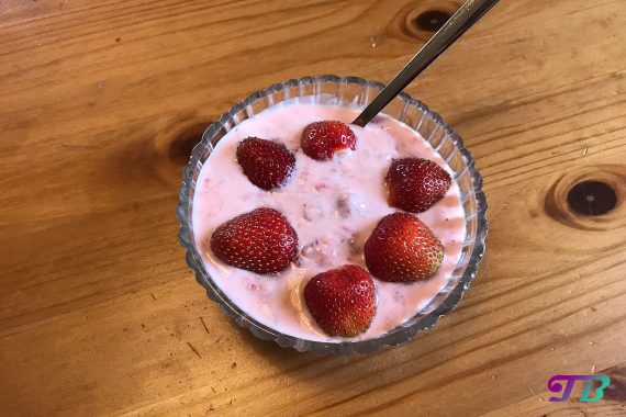Erdbeer Joghurt DIY Früchte genießen
