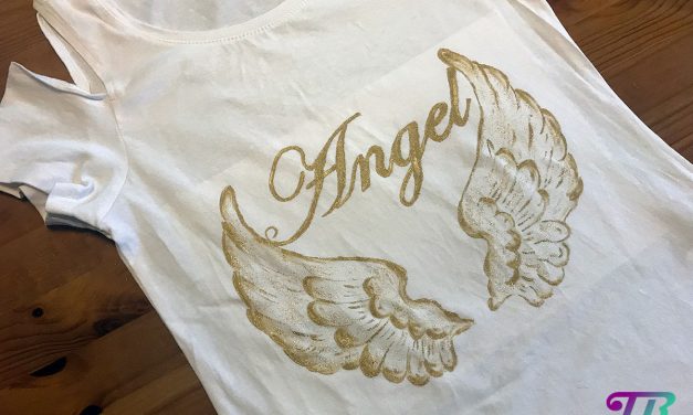 Mein selbstgemaltes Angel- T-Shirt