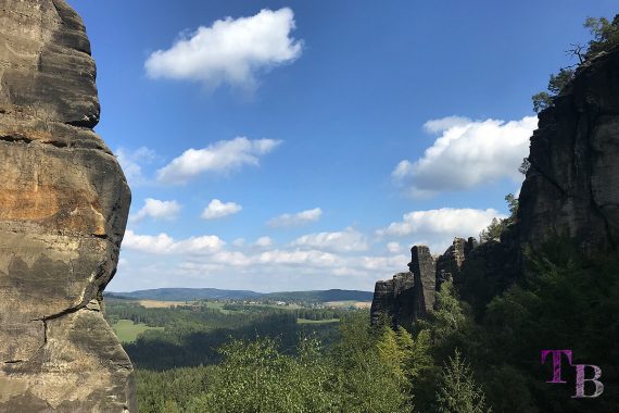 Affensteine Sächsische Schweiz Zwillingsstiege Ausblick