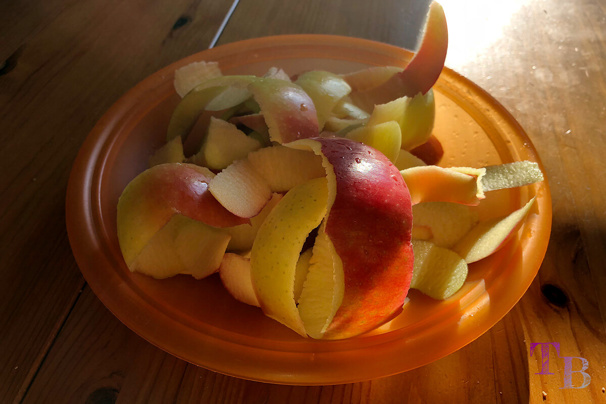Apfeltaschen Apfel Schale gesund