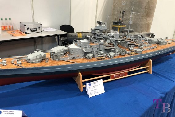 modell hobby spiel 2018 Messe Leipzig Schiff Modellbau Bismarck