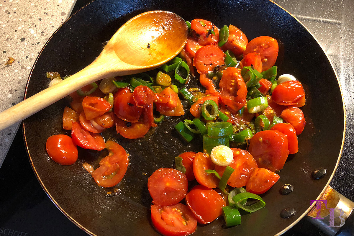 Vegane Nudeln DIY Beilage Tomaten Olivenöl