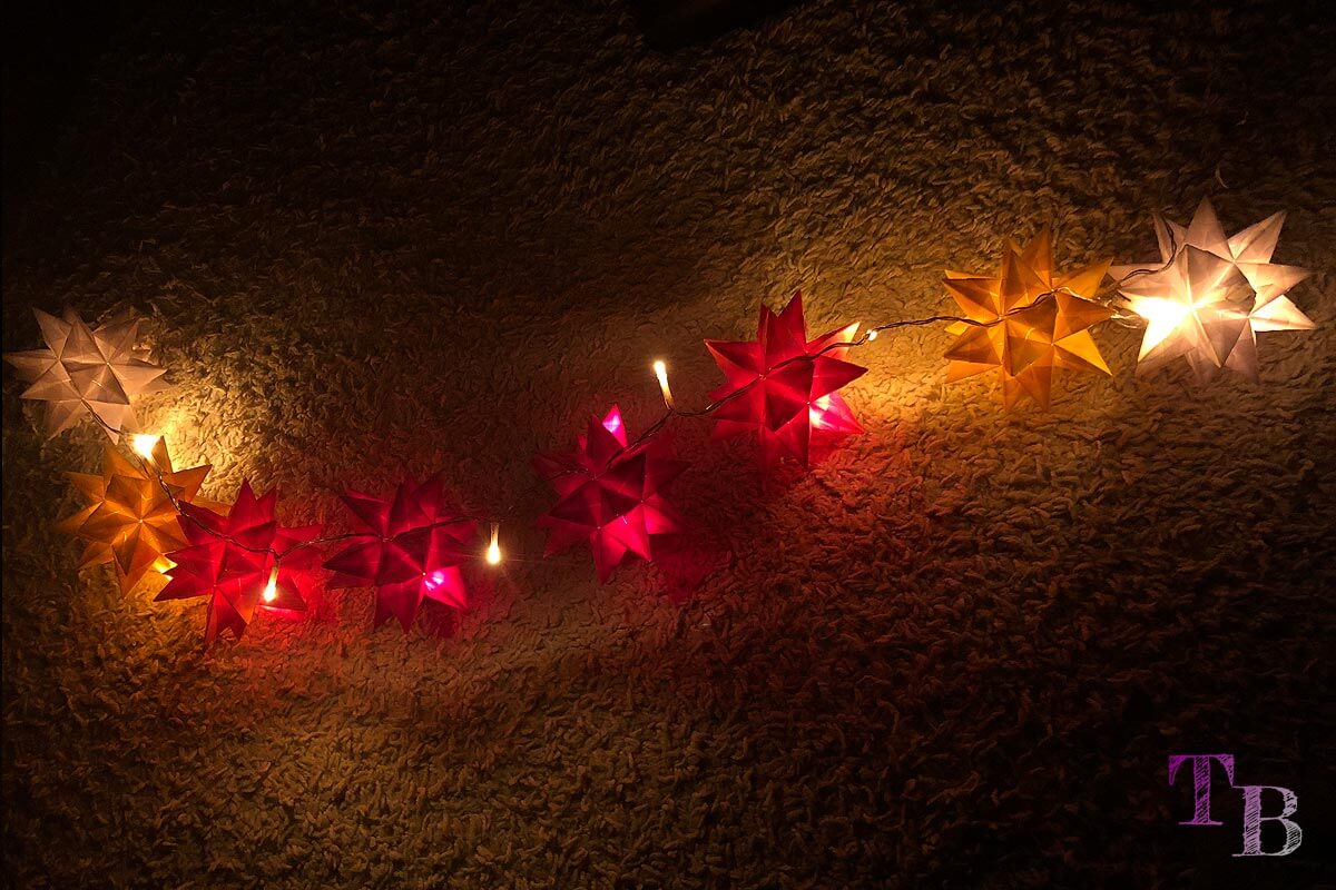 DIY Lichterkette mit Bascetta-Sternen