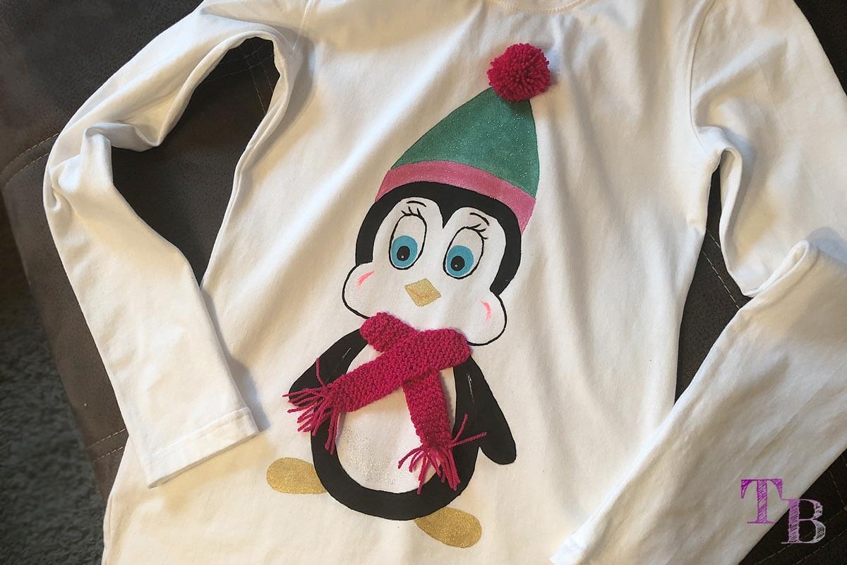 Süßes Pinguin-Langarm-Shirt selbst gestalten