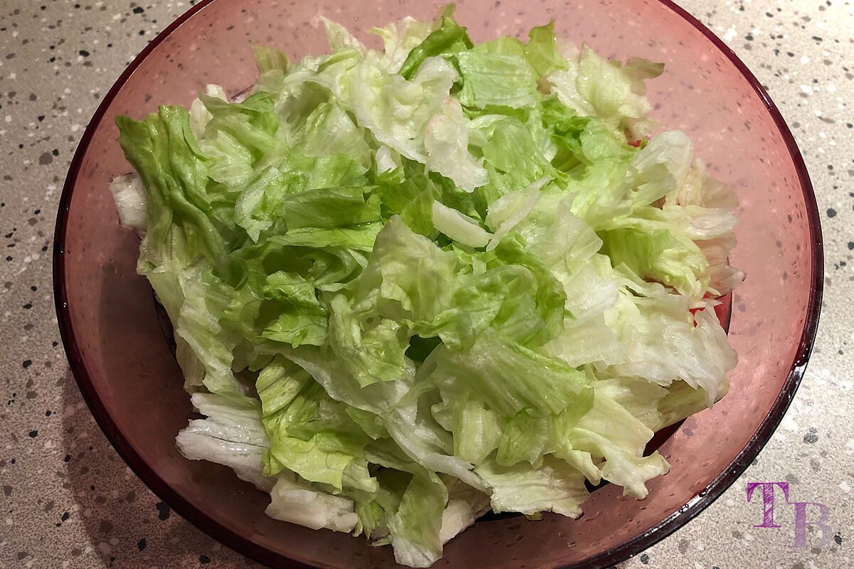 China Nudeln Eisbergsalat Salat
