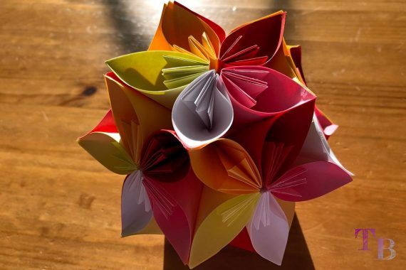 Blüten Papier Kusudama DIY Blütenball