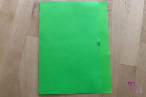 DIY Papiertüte DIN A4 Blatt falten