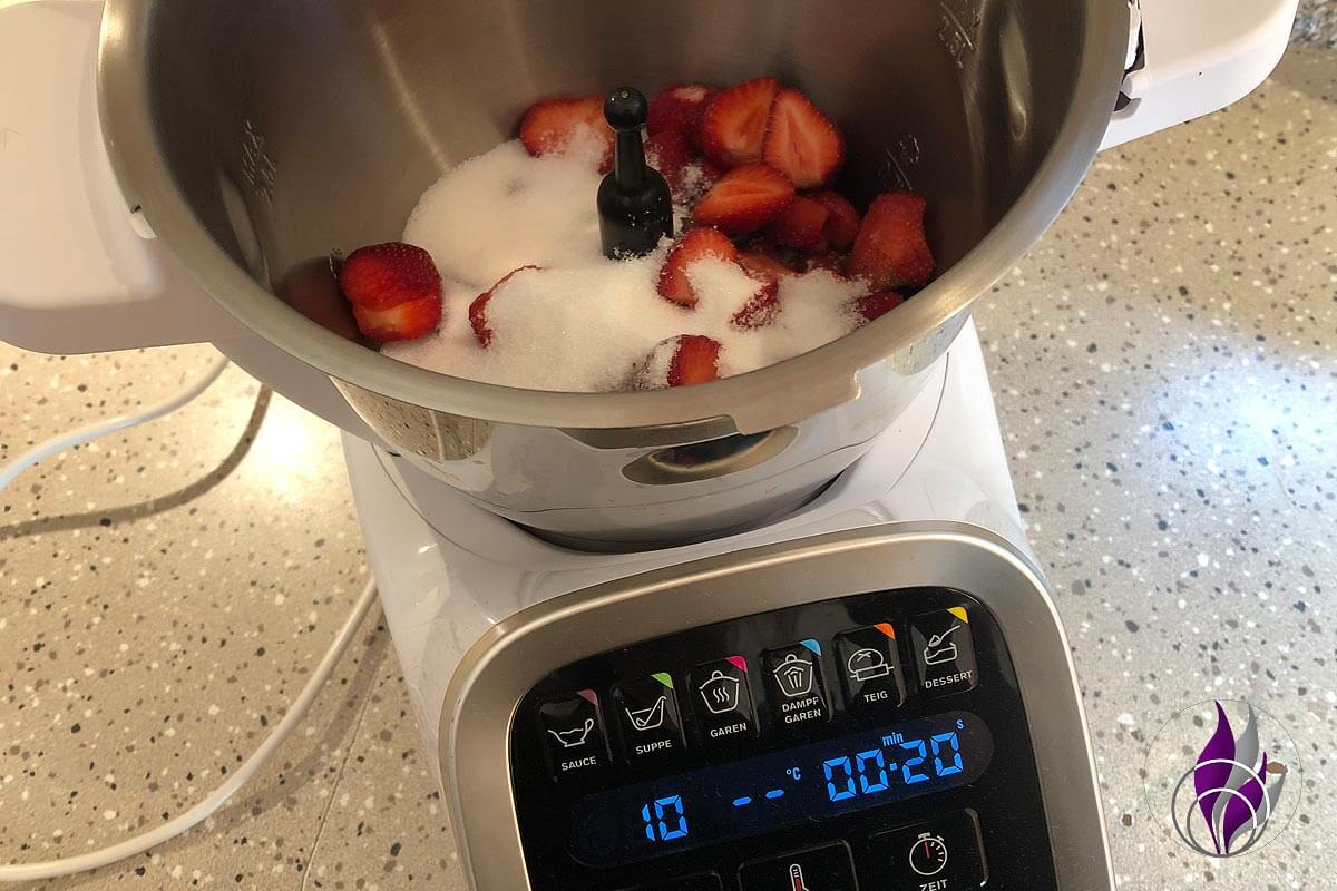 Erdbeer-Sahne-Likör Prep&Cook Erdbeeren pürieren