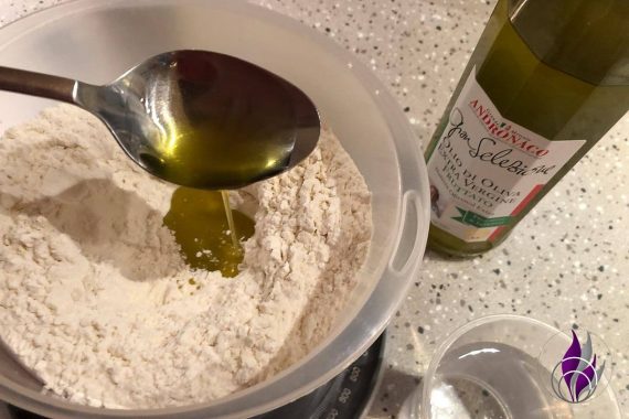Zutaten Mehl Olivenöl