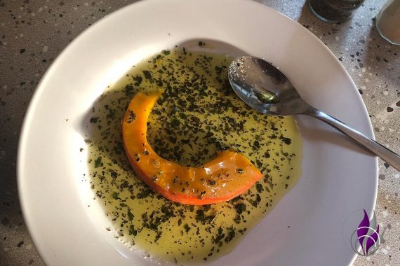 Olivenöl Kräutermischung Kürbis Streifen