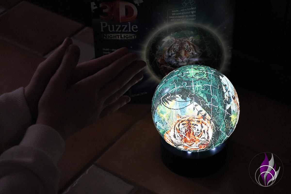 3D Puzzle Nachtlicht Raubkatzen von Ravensburger – Puzzlespaß im Test<span class="sponsored_text"> Sponsored Post</span> 