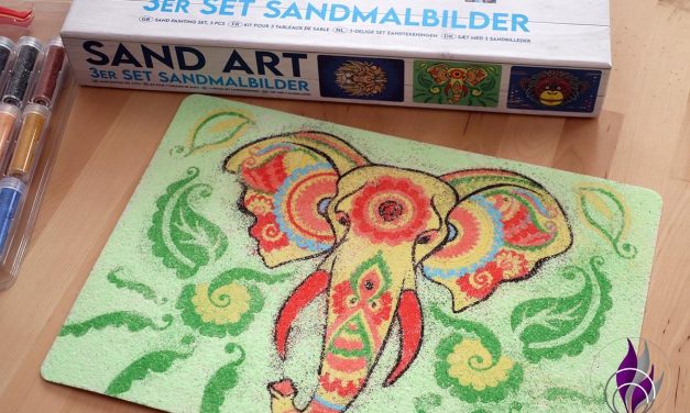 Sandart – So gestaltest du ein Sandbild mit farbigem Sand