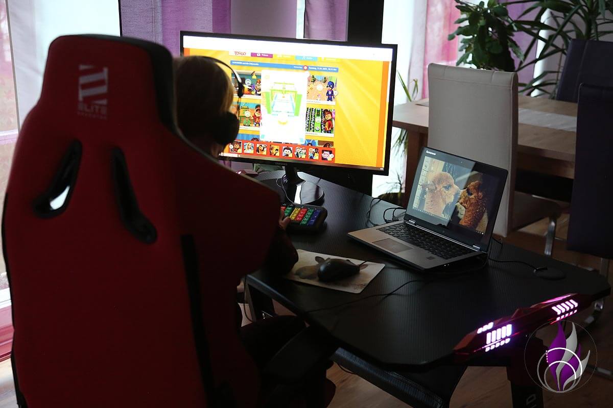 Elite Gaming Stuhl ergonomisch spielen zocken