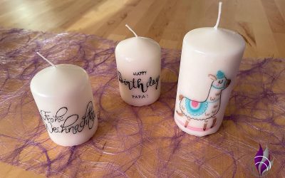 DIY Kerzen bedrucken – schöne Geschenkidee nicht nur zu Weihnachten