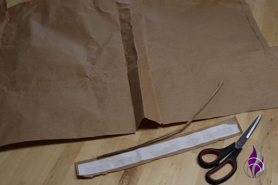 DIY Challenge Let's reuse H&M papierverpackung aufschneiden fun4family