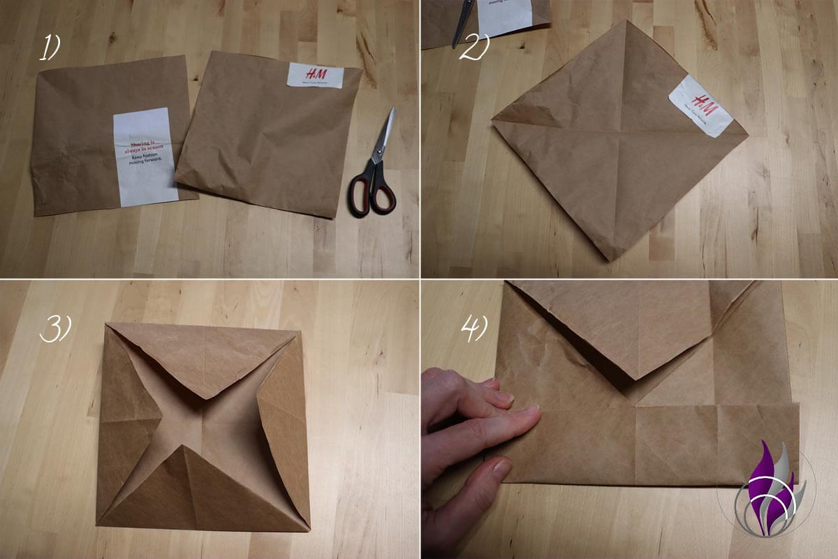 Papierverpackung Upcycling reuse Geschenkbox 1 fun4family
