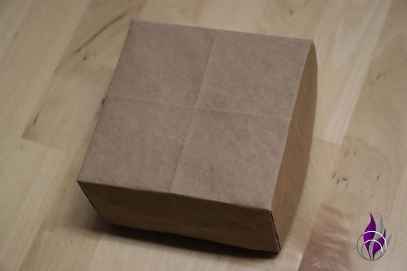 Papierverpackung Upcycling reuse Geschenkbox 4 fun4family