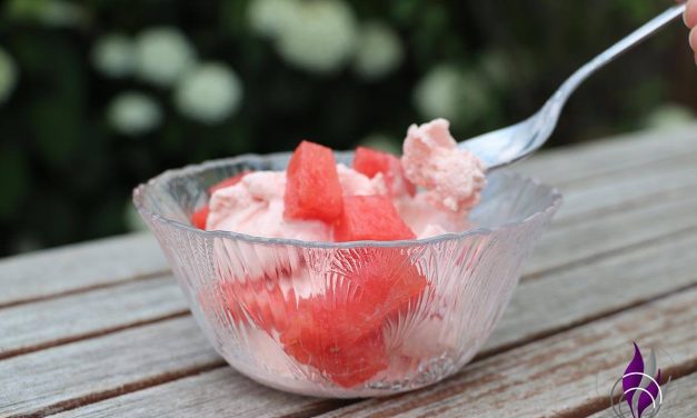 Wassermelone Frozen Joghurt – lecker an heißen Sommertagen