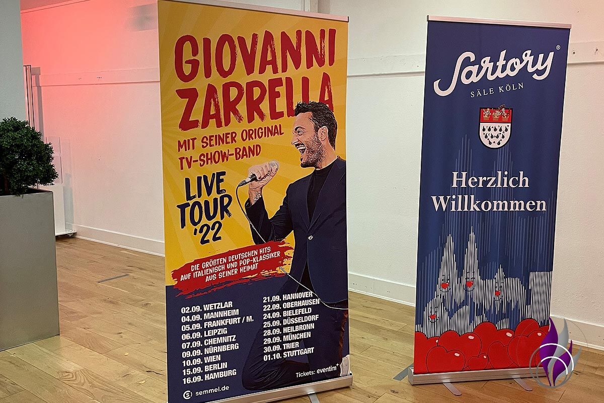 Giovanni Zarrella Release Party Aufsteller Live Tour 2022 fun4family