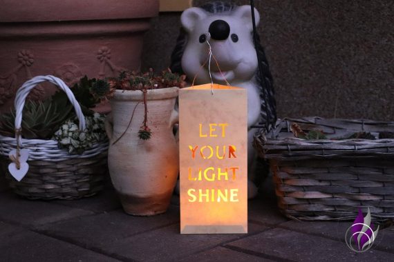 DIY Laterne Light Shine Deko draußen 1 fun4family