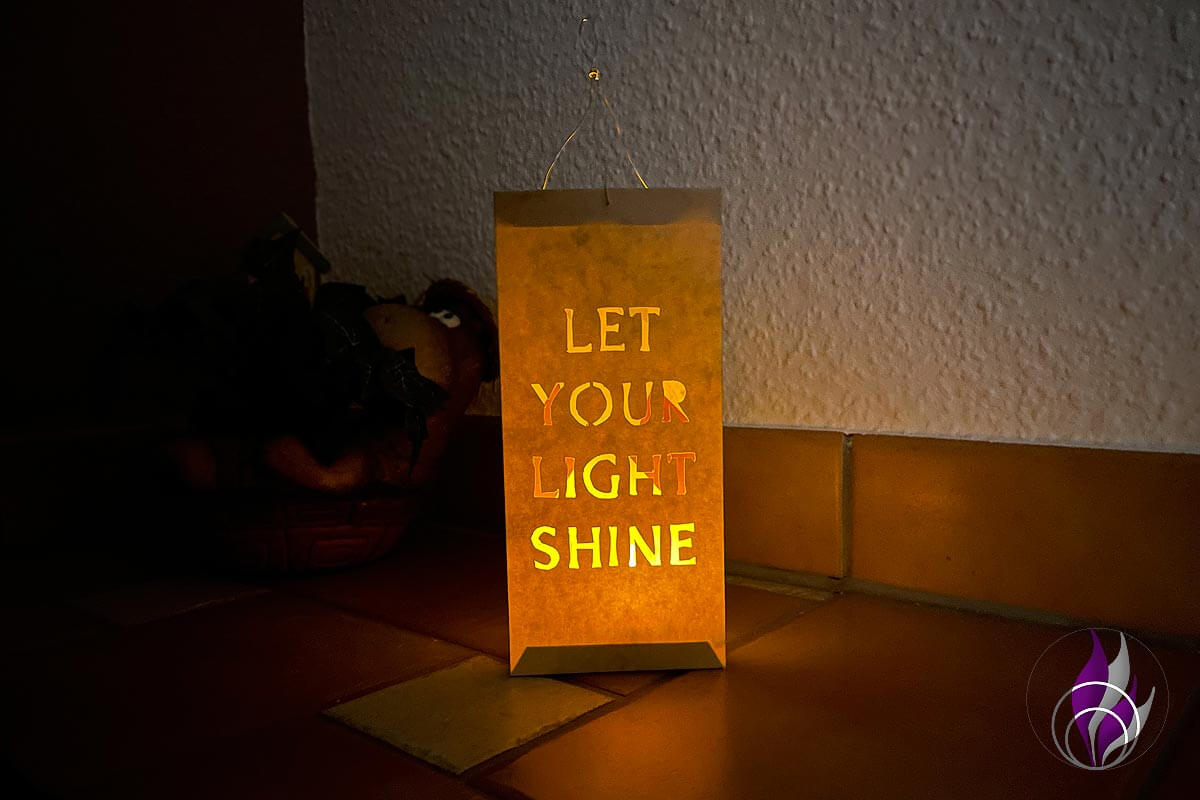 DIY Laterne „Let your light shine“ als Deko und für den Lampion-Umzug