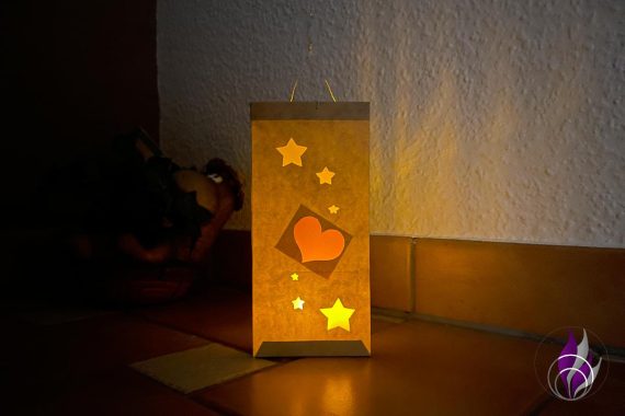 DIY Laterne Light Shine Deko drinnen 2 fun4family