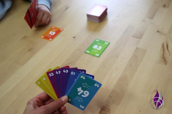 Split Kartenspiel Spielrunde Karte legen 1 fun4family