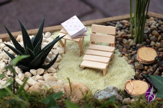 Mini-Gärten Tassengarten Holzkiste Schaukel Liege Buch 2 fun4family