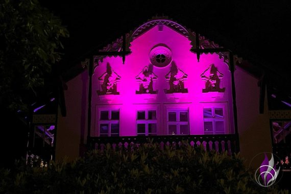 Illumination Kavaliershaus Azaleen- und Rhododendronpark Kromlau fun4family