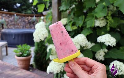 Zuckerfreies Kirsch-Banane-Joghurt-Eis – perfekt für den Sommer