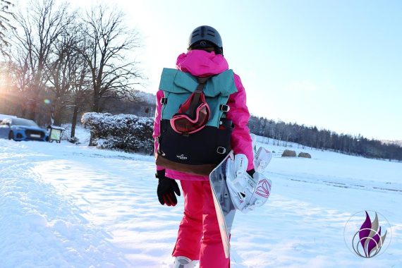 Roll Top Rucksack Walker Roll Up Two Lifestyle Winter Snowboard fun4family