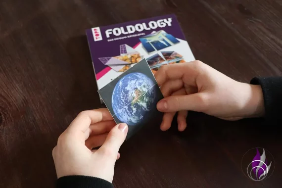 Foldology Origami Rätsel Block falten fertig Vorderseite fun4family