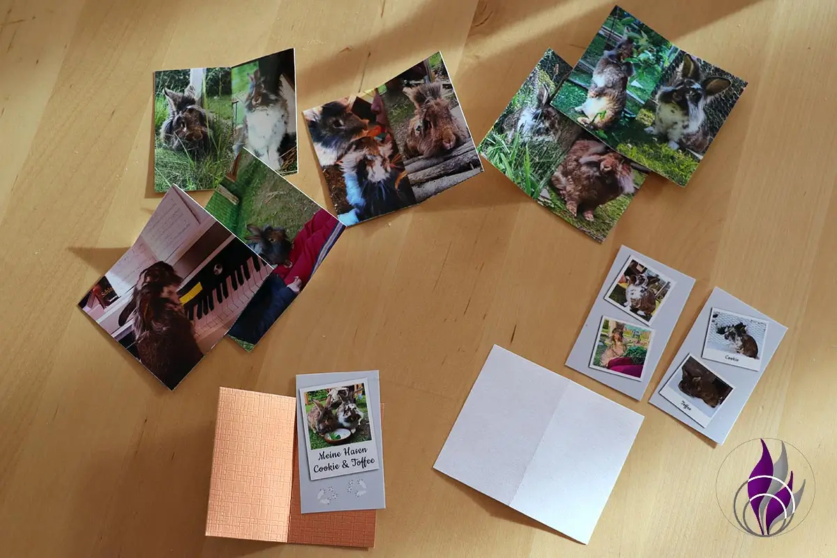 Mini-Fotobuch DIY Fotos ausgeschnitten gefalten fun4family