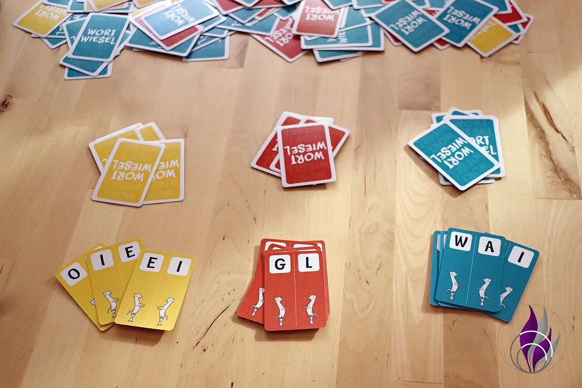 Wortwiesel Kartenspiel frechverlag Buchstabenkarten fun4family