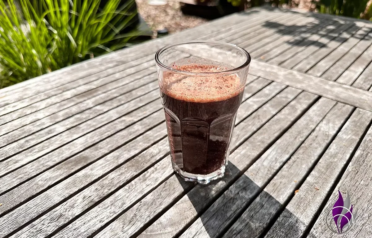 Spinat-Heidelbeer-Himbeer-Smoothie