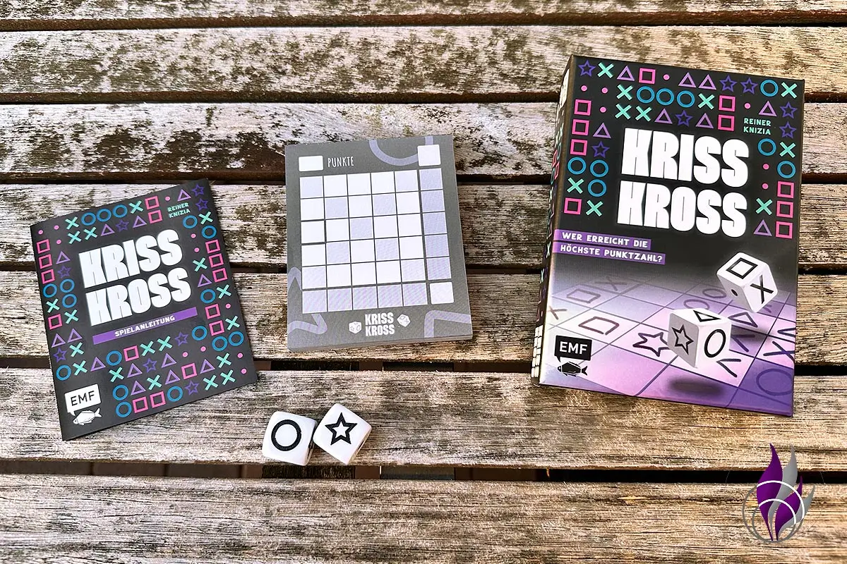 Kriss Kross Spiel Würfelspiel - EMF Verlag Reiner Knizia - Inhalt - fun4family